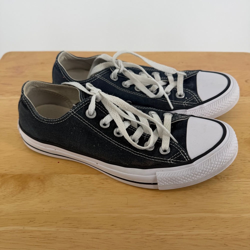 Converse Chuck Taylor All Star Womens 7 Black Low Top Ox Sneakers Classic School - Picture 3 of 7